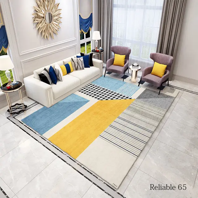 Nordic Geometric Rugs For Bedroom Decor Carpets Living Room 2x3 Area Rug  Large Soft Checkroom Lounge Carpet Entrance Door Mat - Carpet - AliExpress