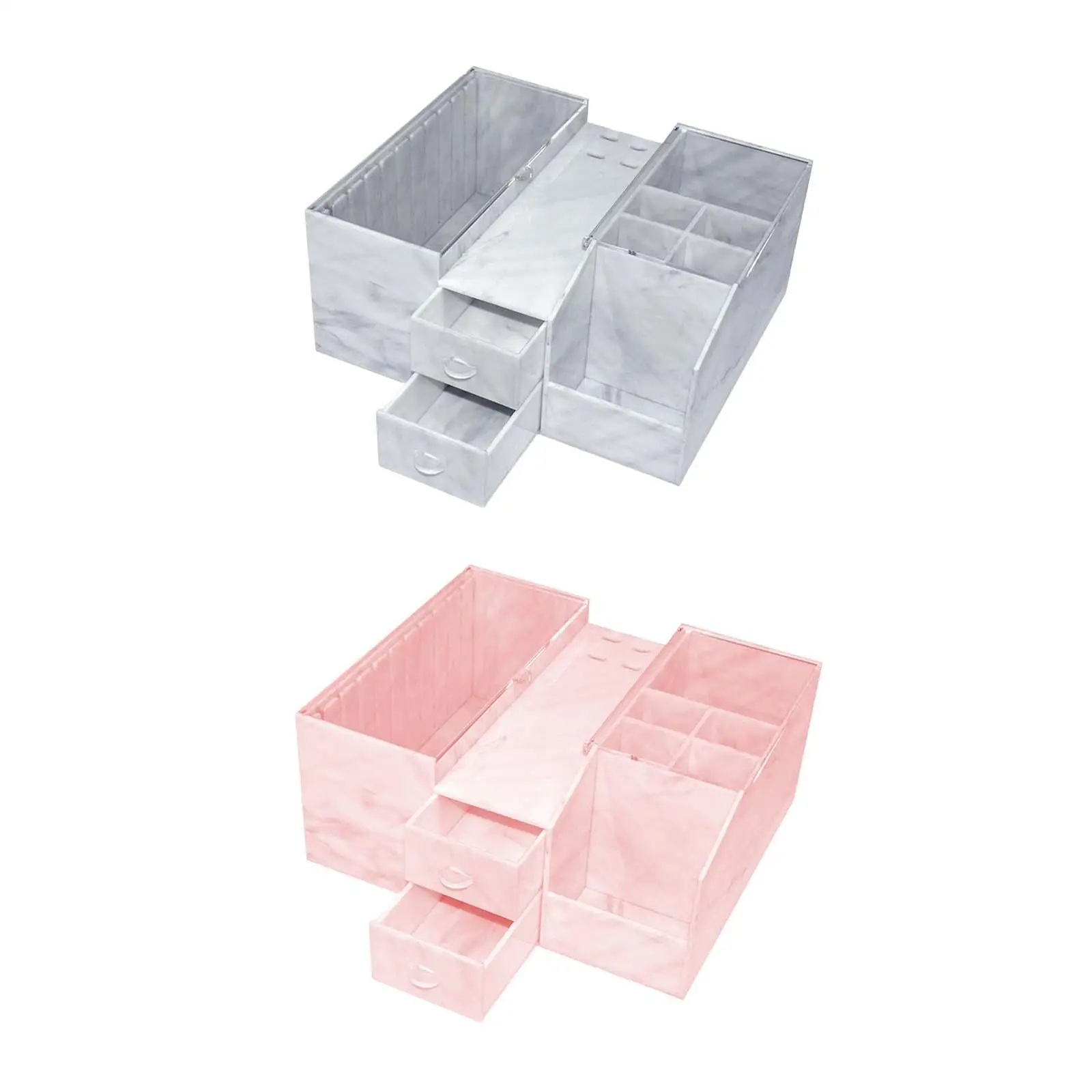 Acrylic Eyelash Storage Box Professional Multifunction Display Container for Dressing Table Cotton Swab Adhesive Tape Tweezers