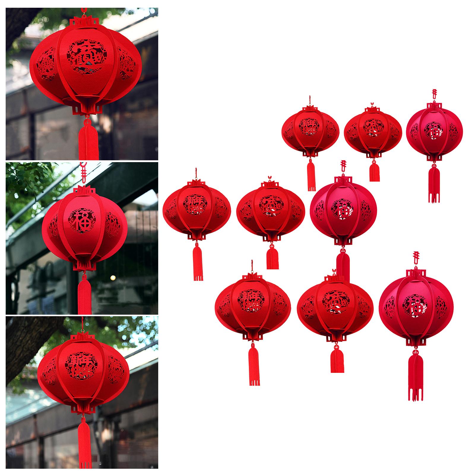Chinese Festival Celebration Lantern Chinese Lucky Red Fu Lantern