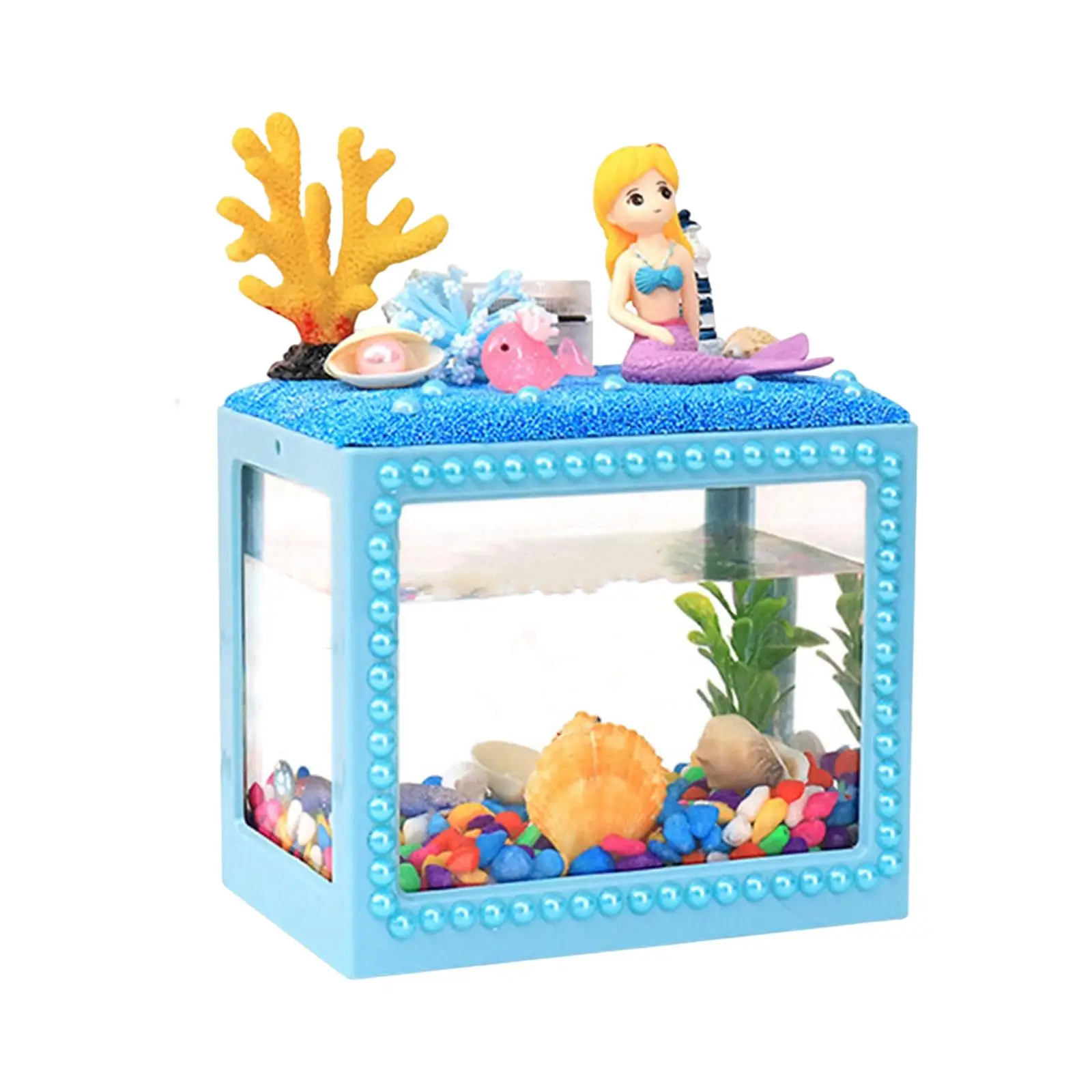 DIY Aquarium for Kids Handmade Toy Desktop Decoration Art Craft Kit Ornament