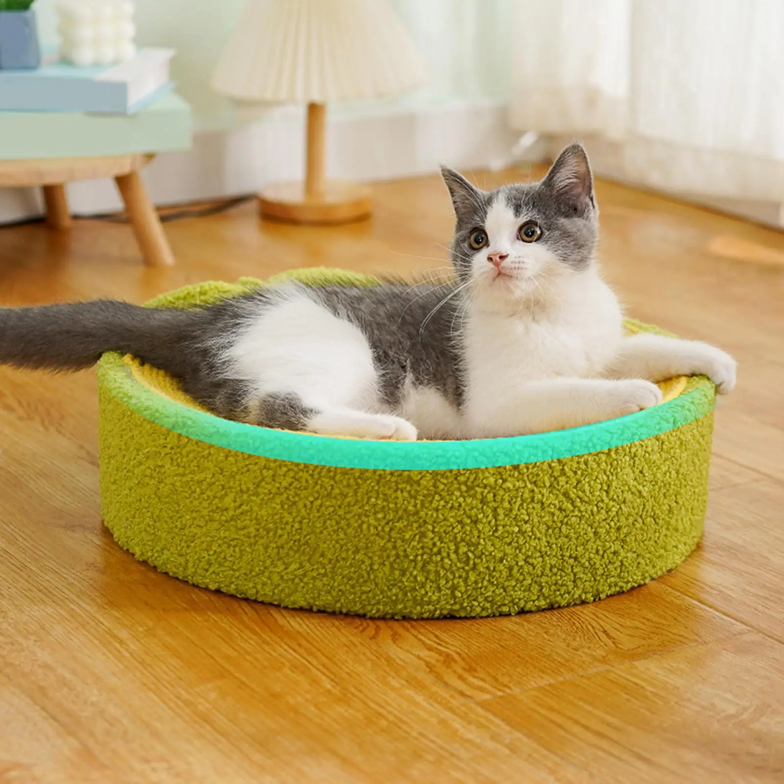 Sisal Cat Scratcher Bowl Scratch Pad Sleeping Nest Nonslip Bottom Durable
