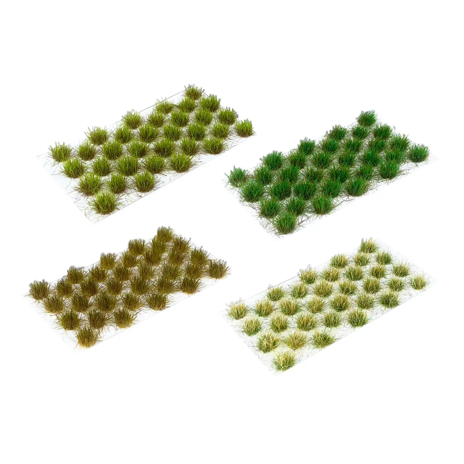 Self Adhesive Grass Tufts Grass groups Diorama Layout Scenery Miniature Artificial Grass for Desk Decor