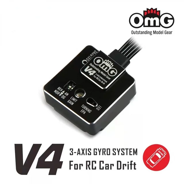 OmG V4 3-Axis Gyro With Digital Analog Mode Metal Gyroscope Gyro 