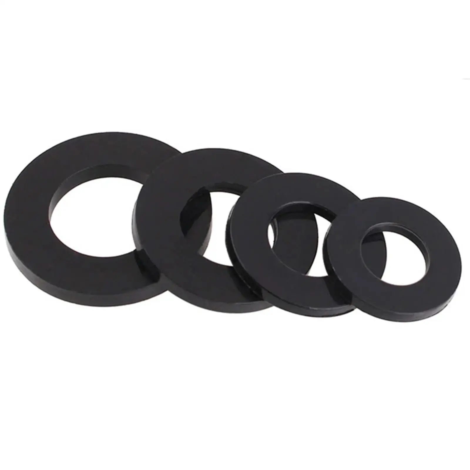 500Pcs Nylon Washer Spacers 8 Sizes with Box Insulation flat Assorted Flat Washers Set for Household Commerical Use