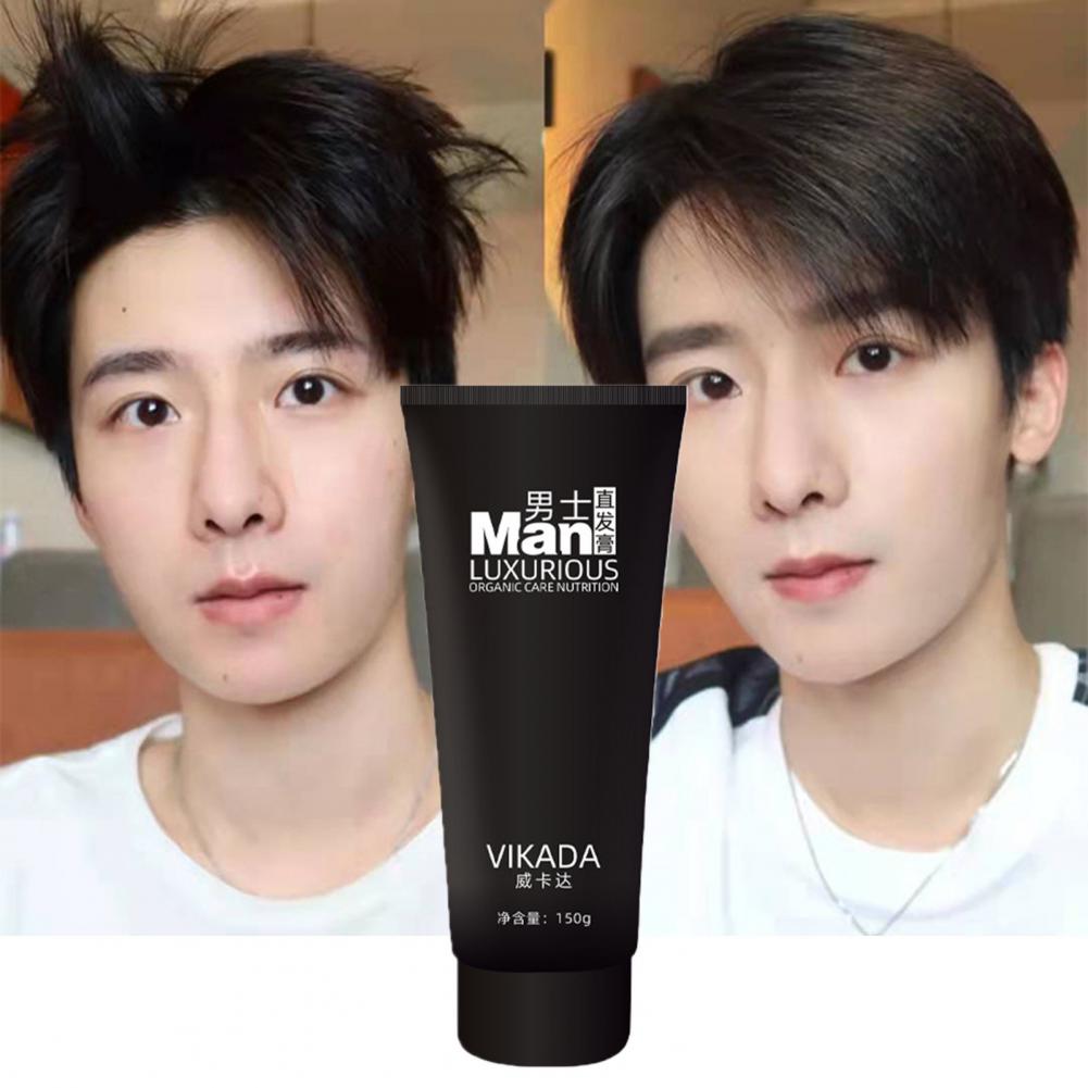 Description Picture 5 of item150ml Hair Straighten Cream Professional Natural Effective No Hair Injury Not Permanent Men Hair Straightening Cream Hair Care