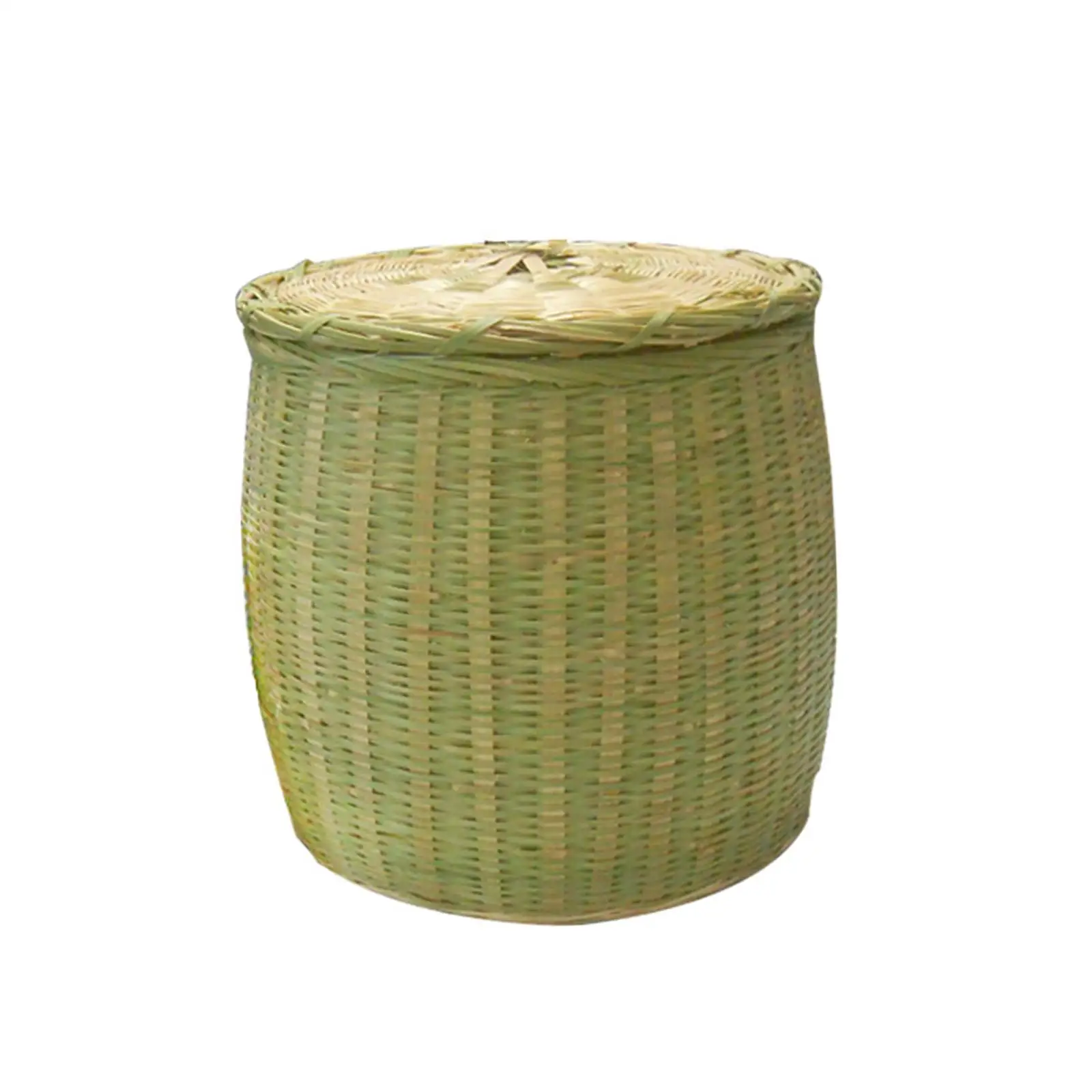 Decorative Storage Basket Rustic Countertop Portable Bamboo Woven Basket for Living Room Sundries Wedding Bedroom Cosmetic