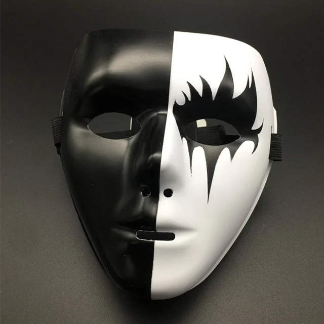 1pcs Full Face Mask Hand-painted Halloween Masquerade Scary Party Supplies Cosplay  Costume Accessory Props - Masks & Eyewear - AliExpress