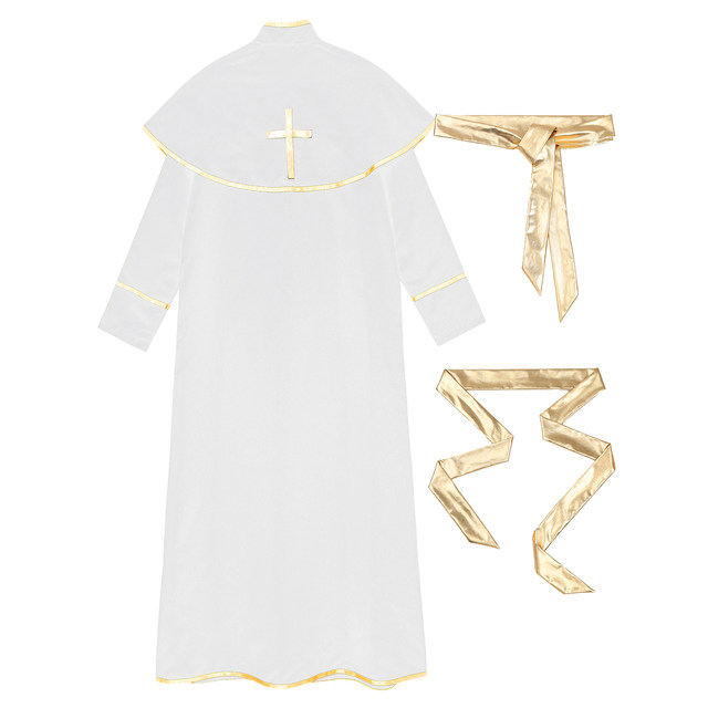 Umorden Adulto Nero Nobile Sacerdote Costume Uomini Pastore Religioso Padre  Costumi di Halloween di Purim Del Partito Mardi Gras Fancy Dress -  AliExpress