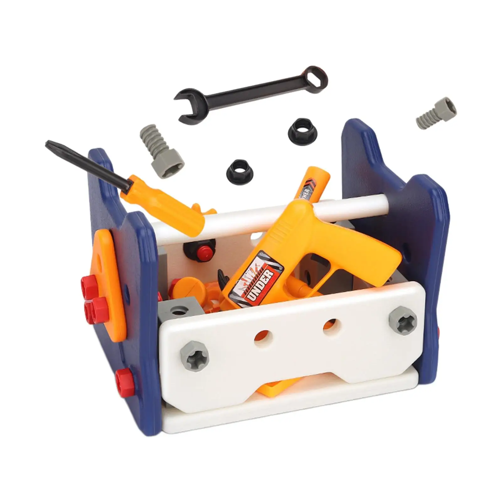 Toolbox Pretend Play Set Screw Disassembly Toy Montessori for Holiday Gifts