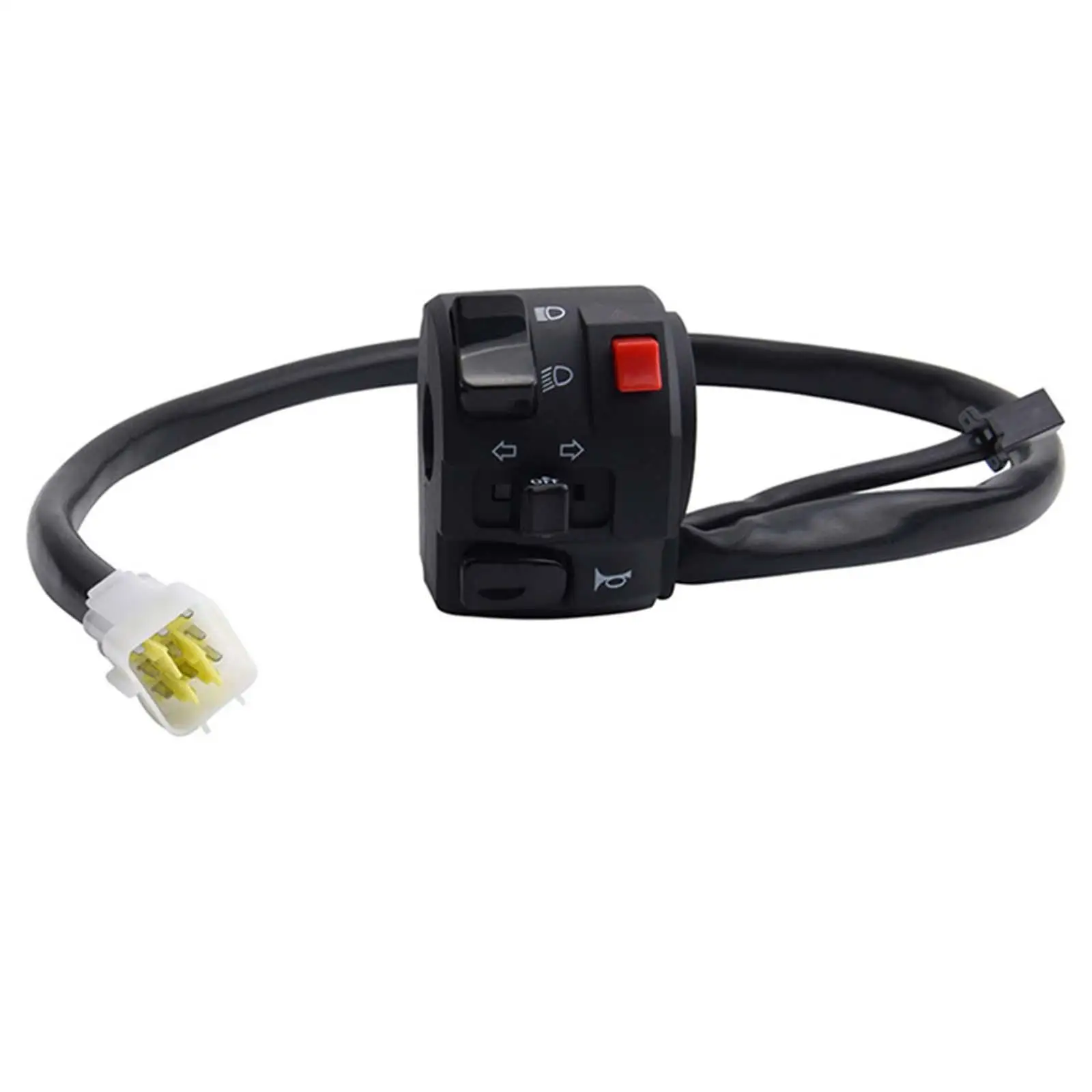 Handlebar Control Switch Replacement 12V Turn Signal Start Stop Switch Durable Spare Parts Accessories Horn Motorcycle Switch