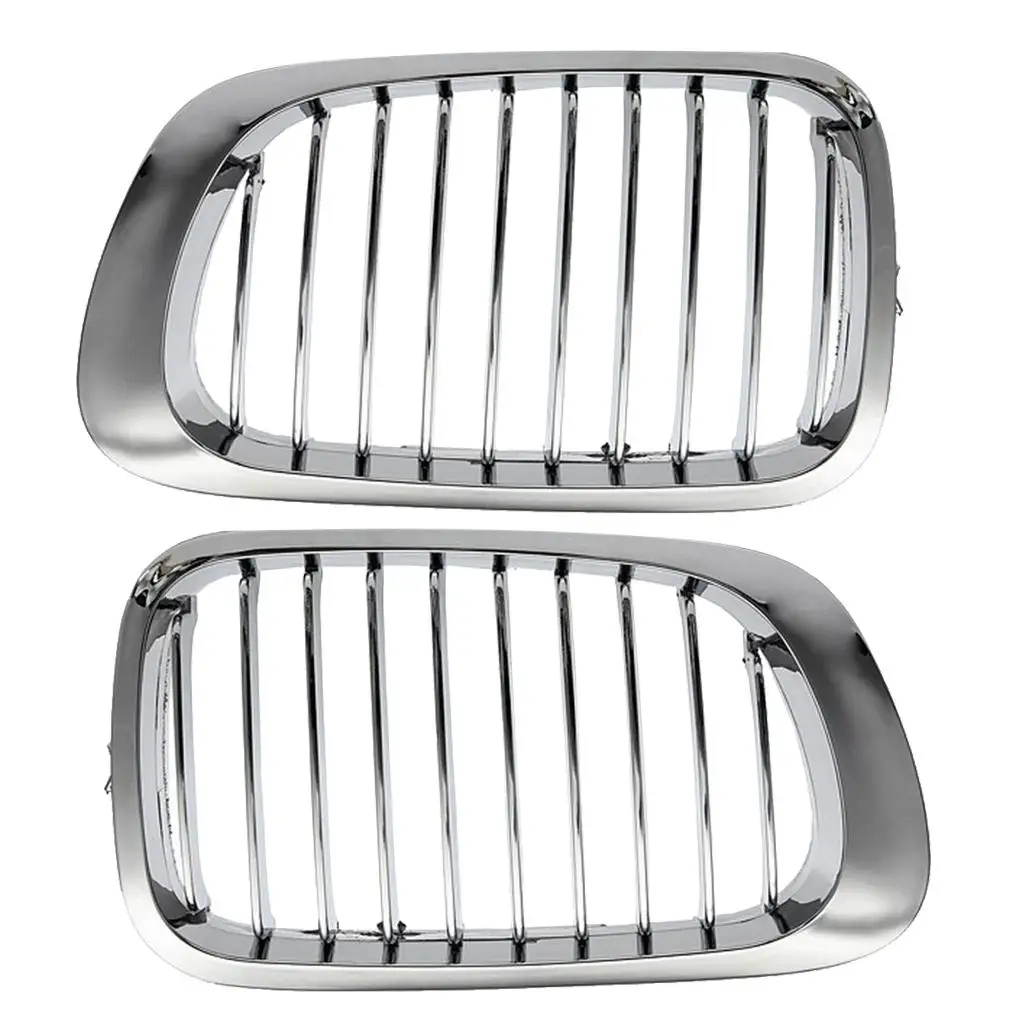 2 Pieces Chrome Front Kidney Grille for E46 25Ci 2DR 99-06