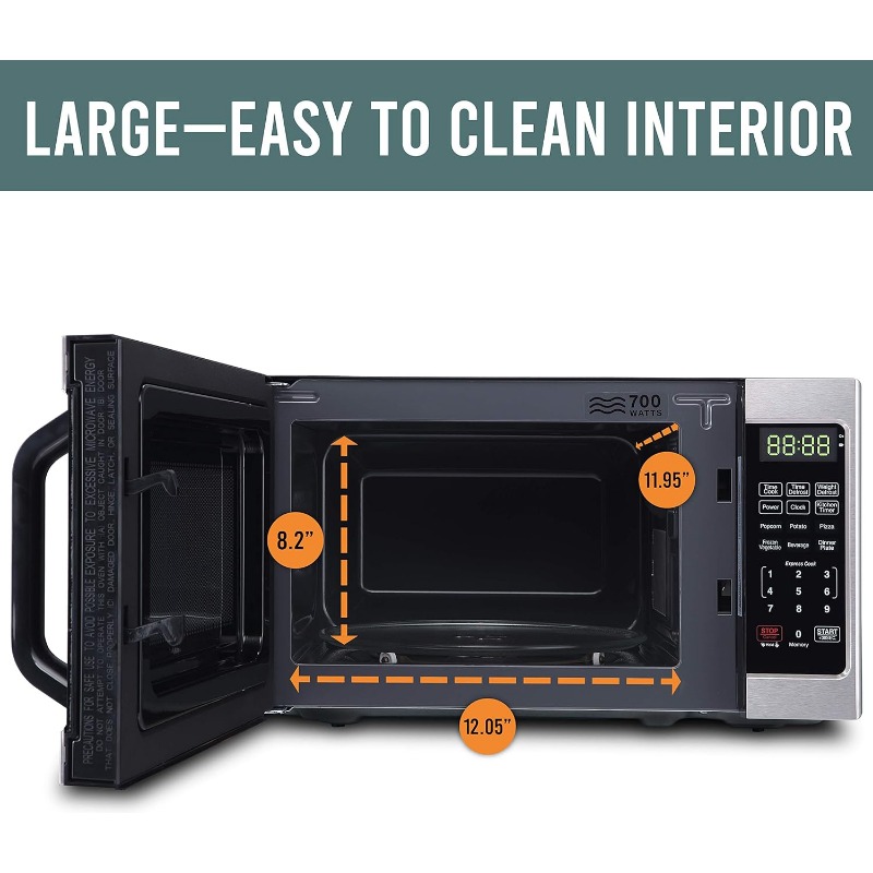 Title 13, Countertop Microwave 700 Watts, 0.7 cu ft - Mic...