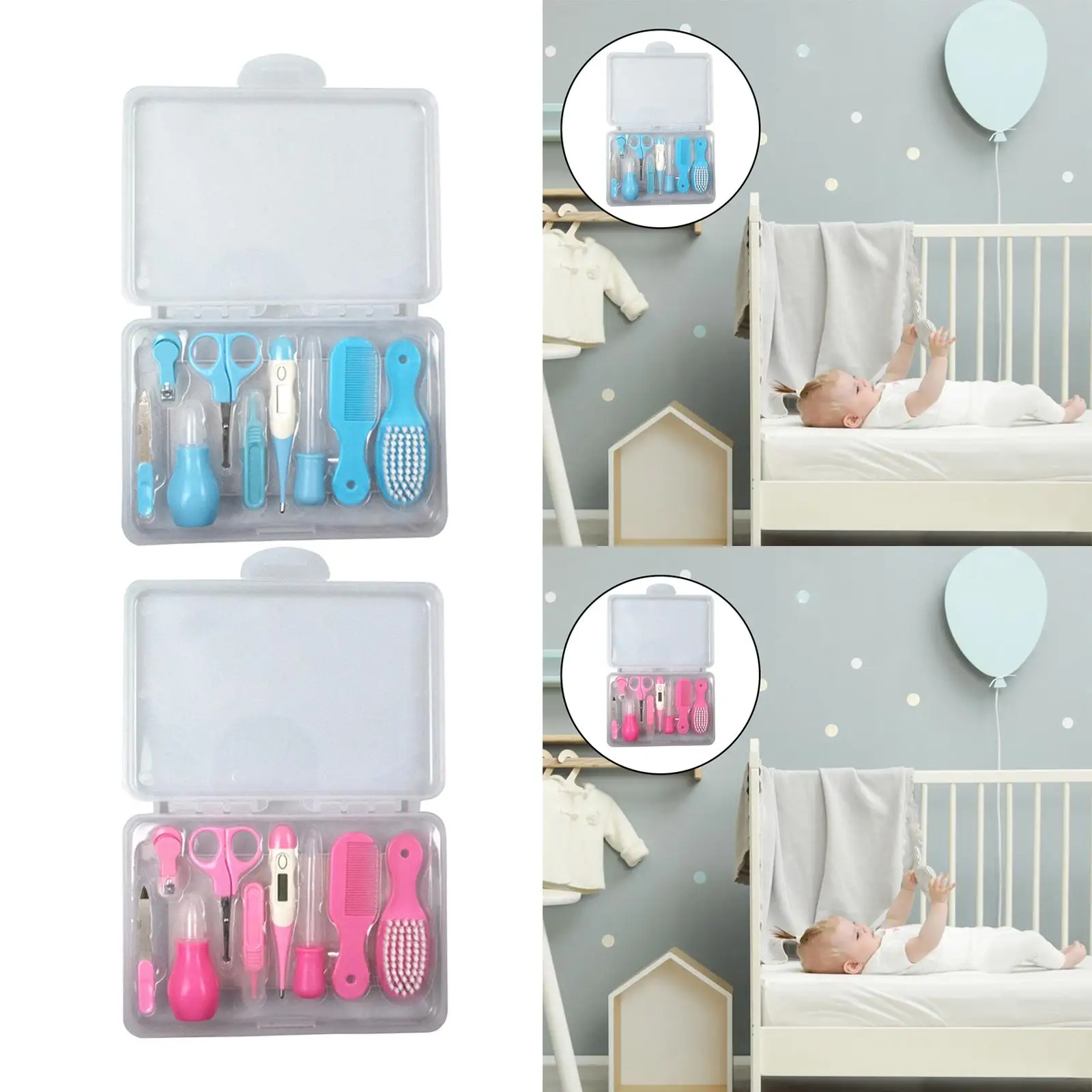 9Pcs    Hair Brush Supplies Nail  Feeder Accessories Nail for Nursery Baby Infant