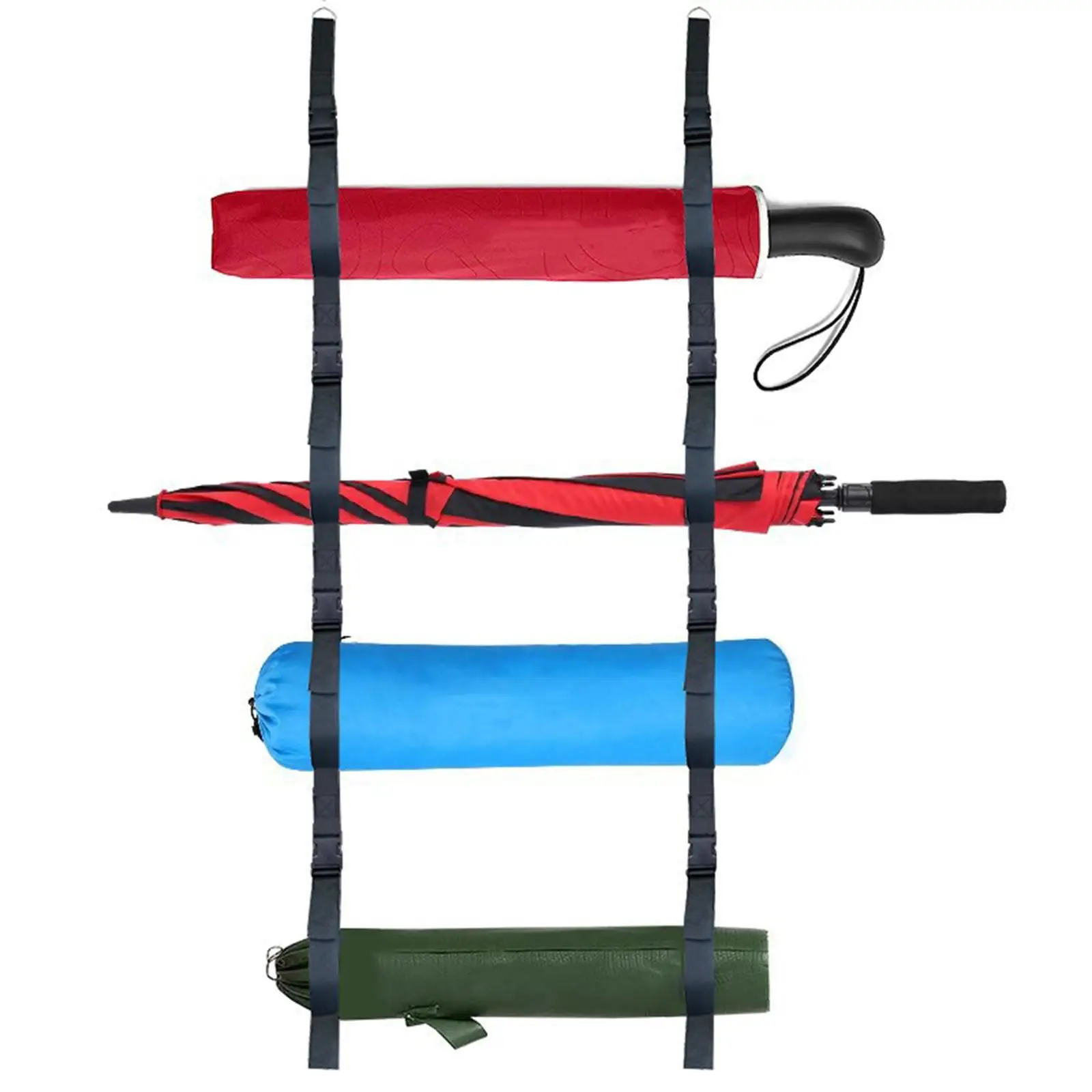 Garage Camping Chair Wall Storage Reusable Adjustable Multipurpose Strong Heavy Duty Wall Storage Straps Organizer Wall Mounted
