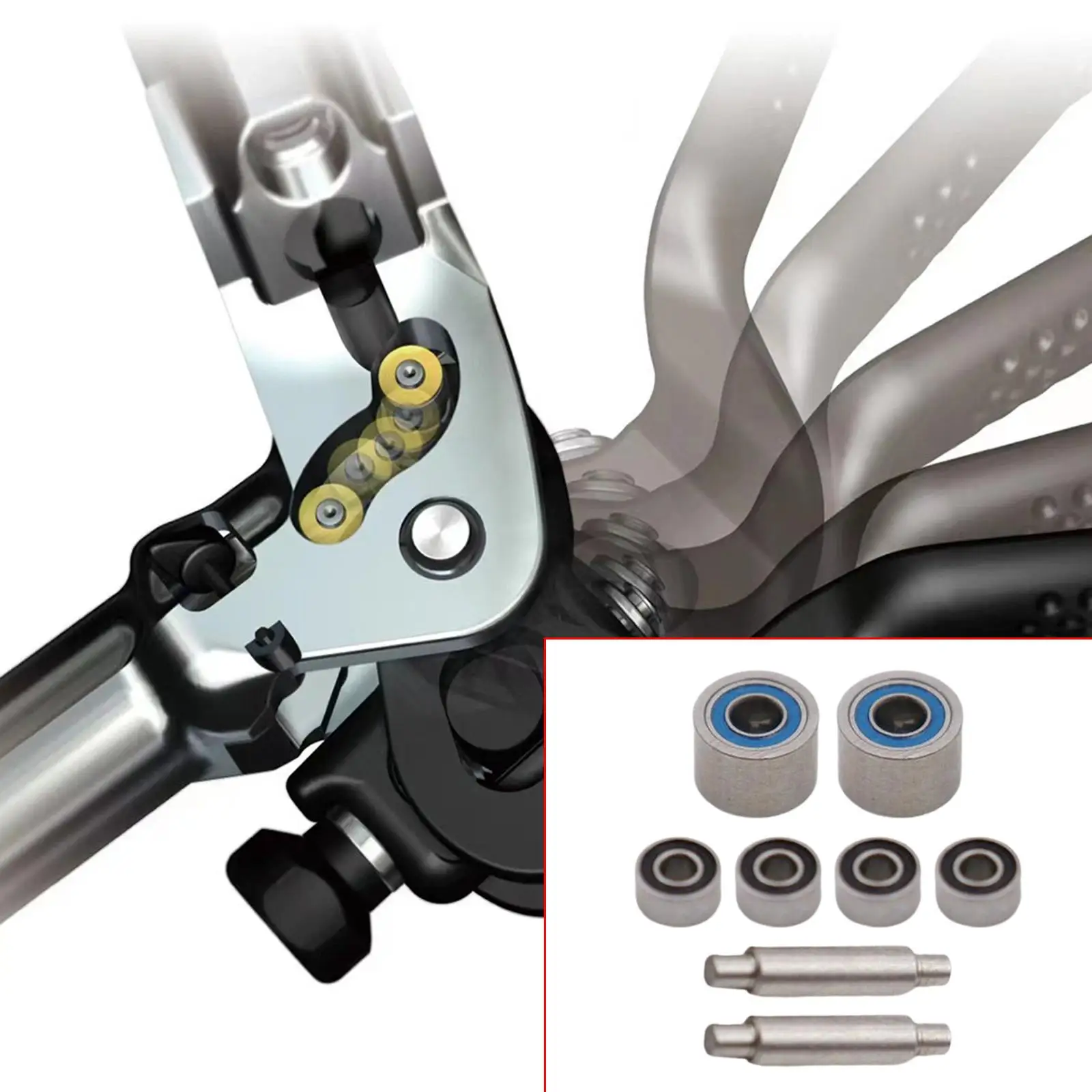 Oil Disc Brake Lever Bearing Kit, cam Follower Bearings cam Modified Parts Bearing Turning Point Modification
