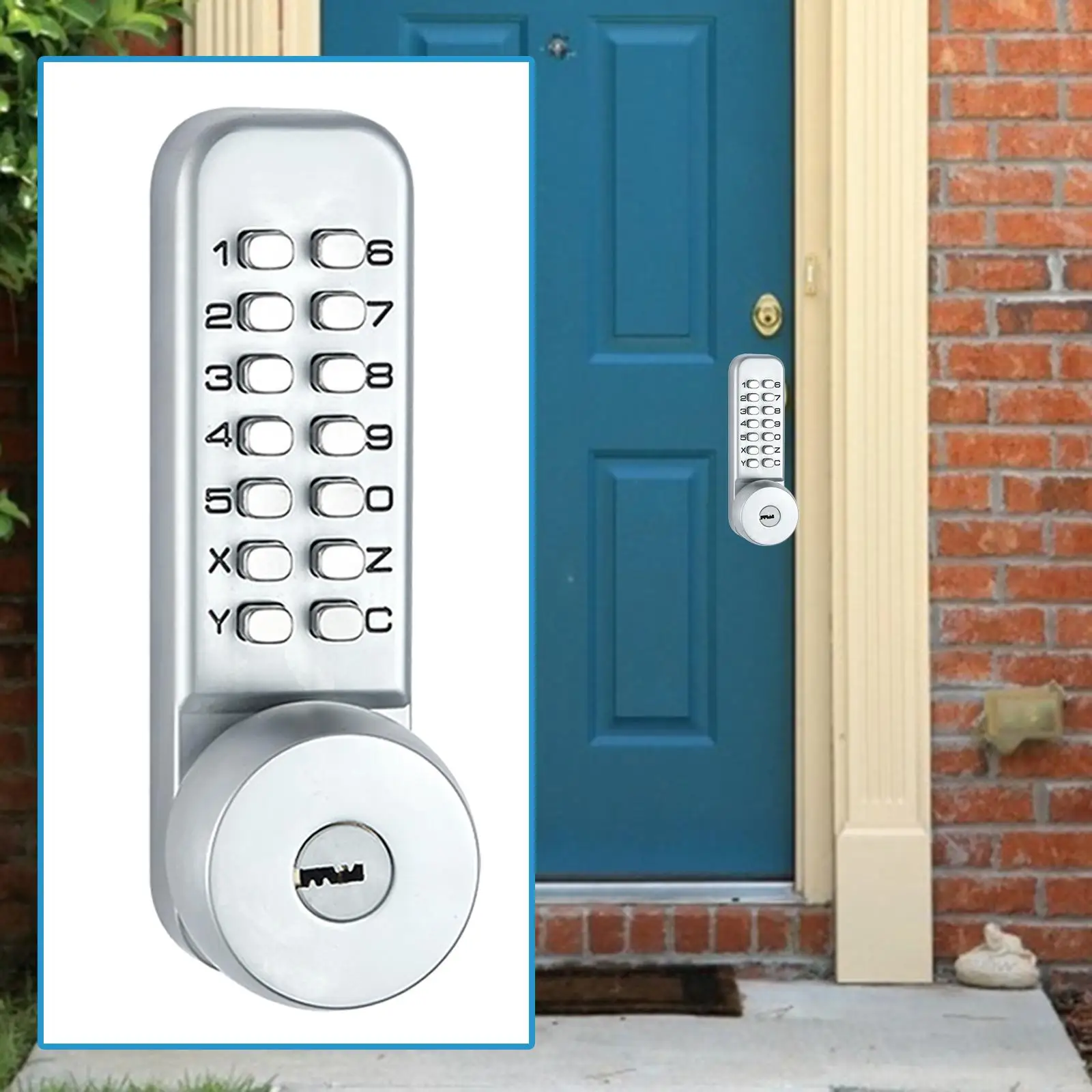 Mechanical Door Lock Waterproof Digital Code Combination Door Lock for Home