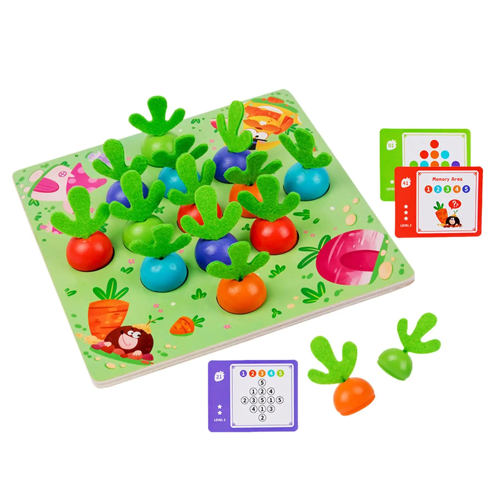 Montessori Carrot Harvest game Vegetable Pulling Toys for Games Leisure Learning