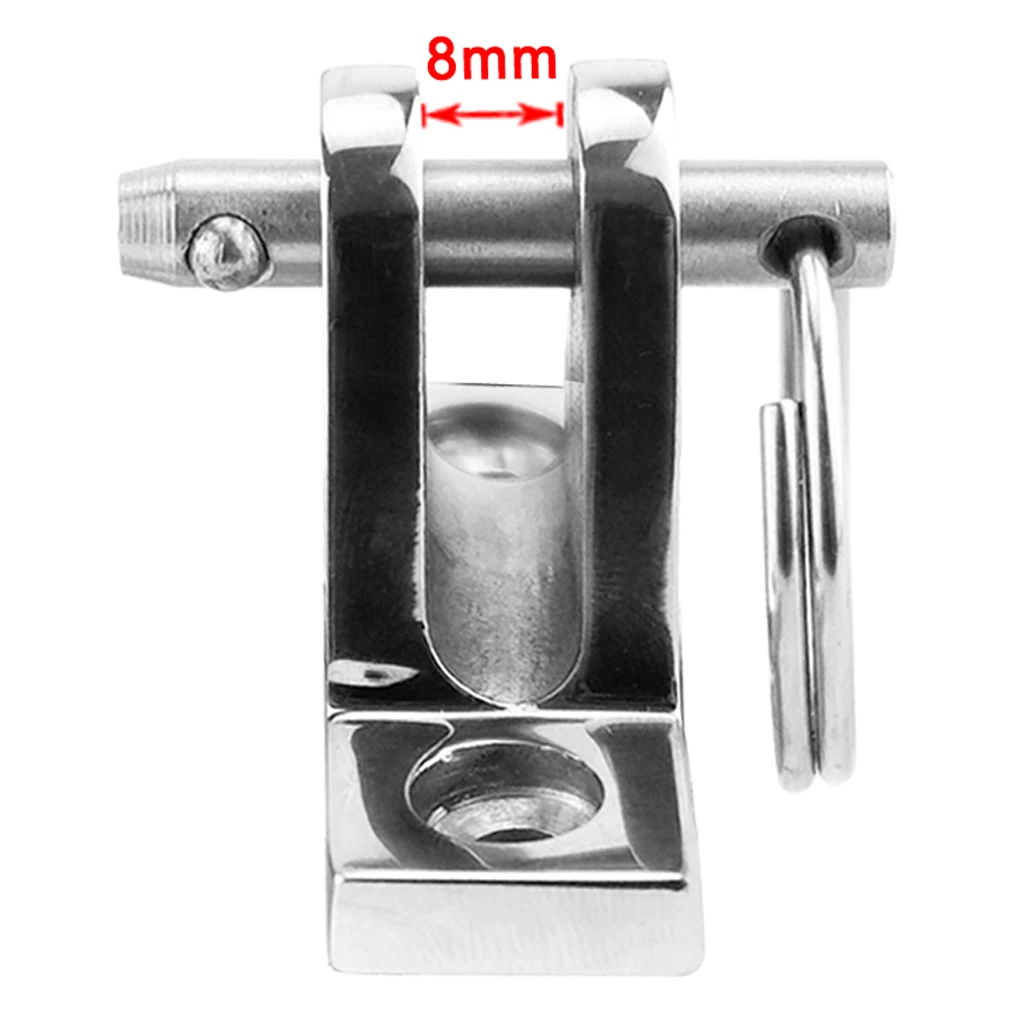 Stainless Steel Deck Hinge Boat Bimini Top Fitting Removable Pin
