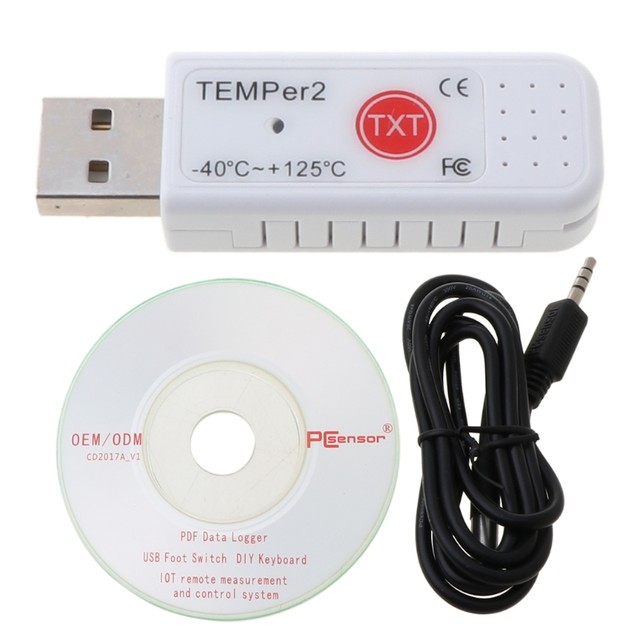 X37E PC TEMPER2 USB Thermometer Hygrometer Temperature Data Logger Recorder