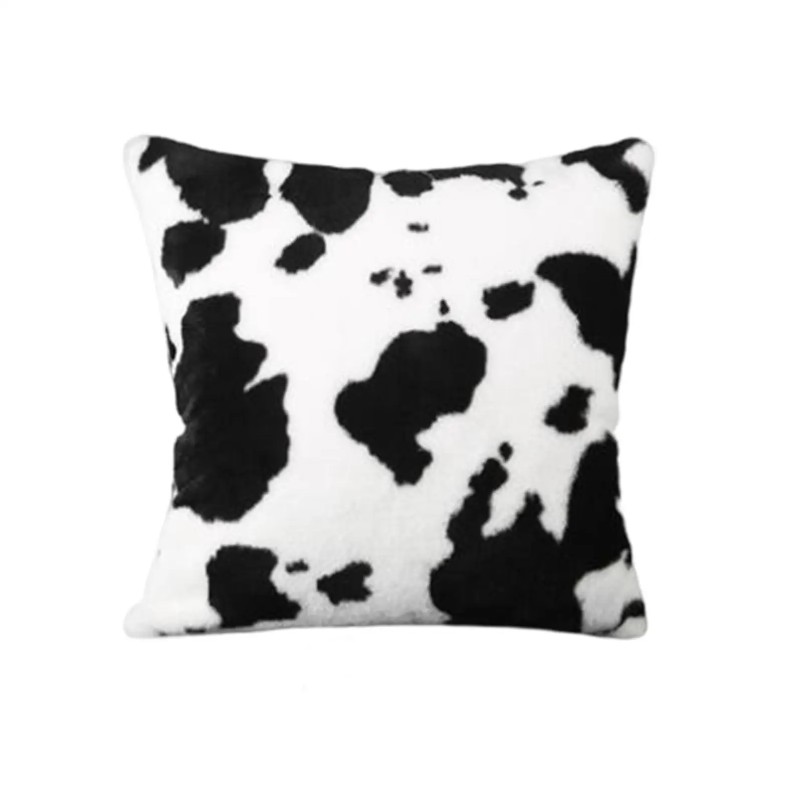 Cow Spots Pattern 45x45cm Pillowcase Cushion Cover Zipper Closure Square Decorative