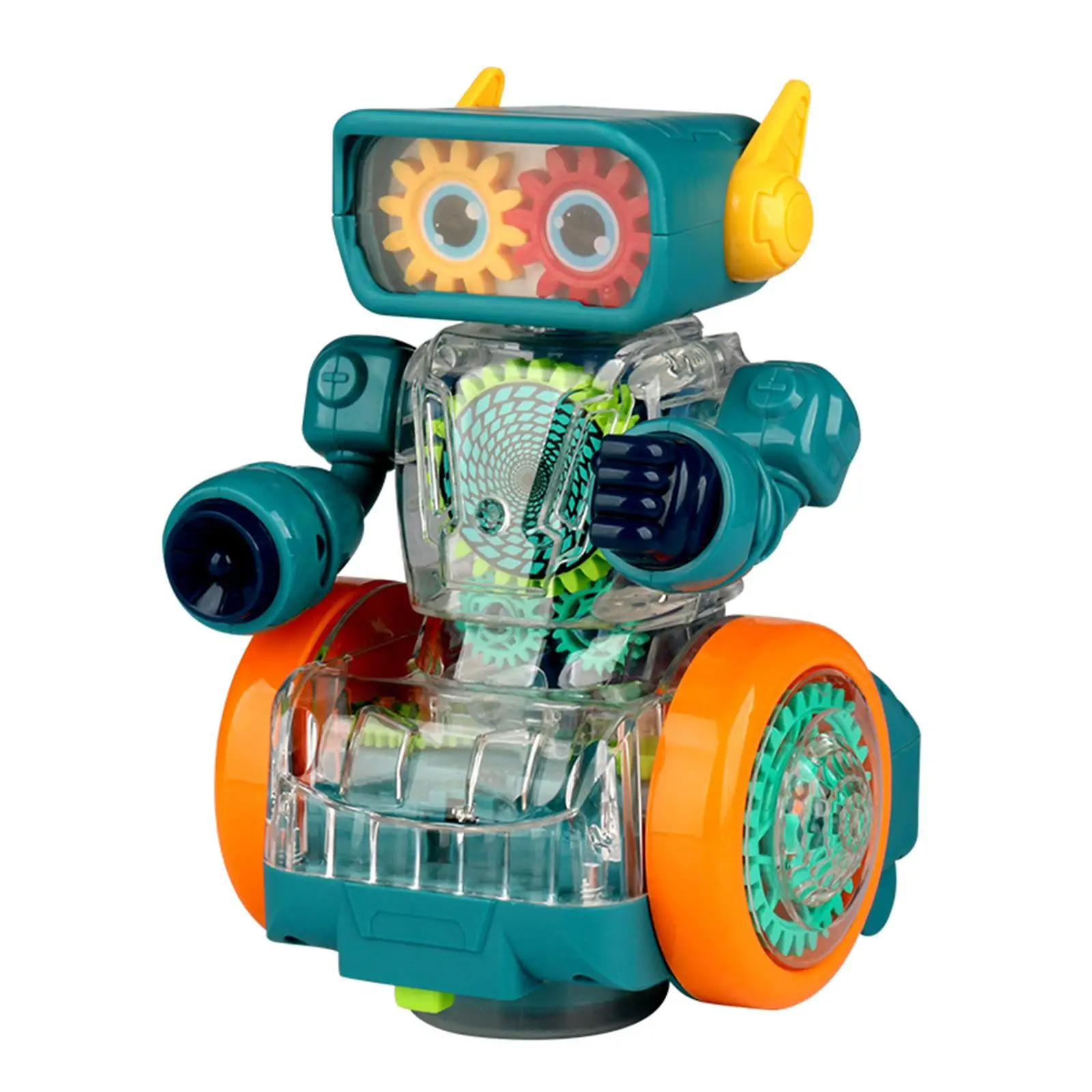 Electric Mechanical Gear Robot Toy with Moving Gears with Music Early Educational Toys for Toddlers Boys Children Kids Gifts
