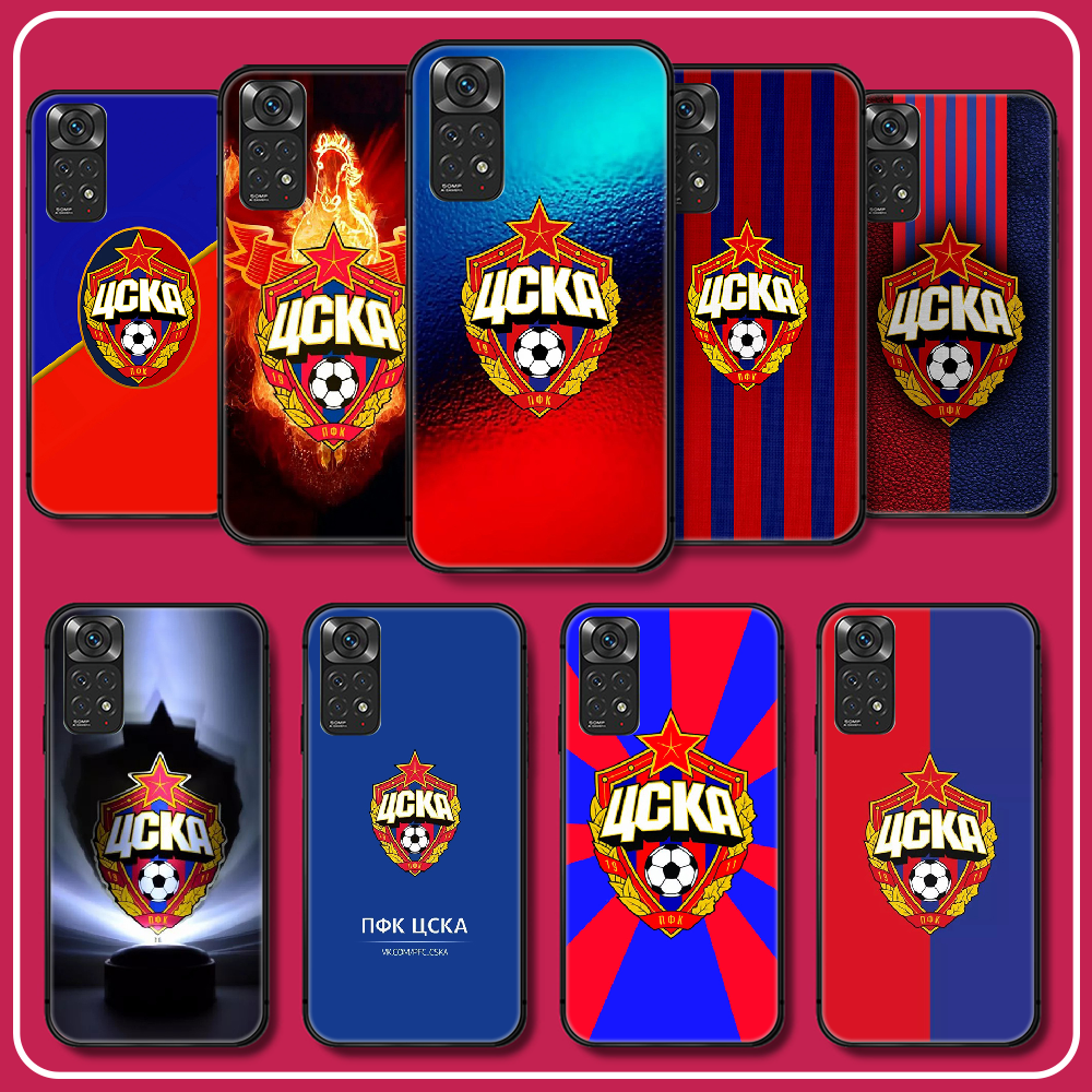 Силиконовый чехол CSKA для Xiaomi Redmi Note 7 8 9 10 11 12 T A C S Pro  Plus K60, чехол с надписью «Московский Футбол», мягкий черный | AliExpress