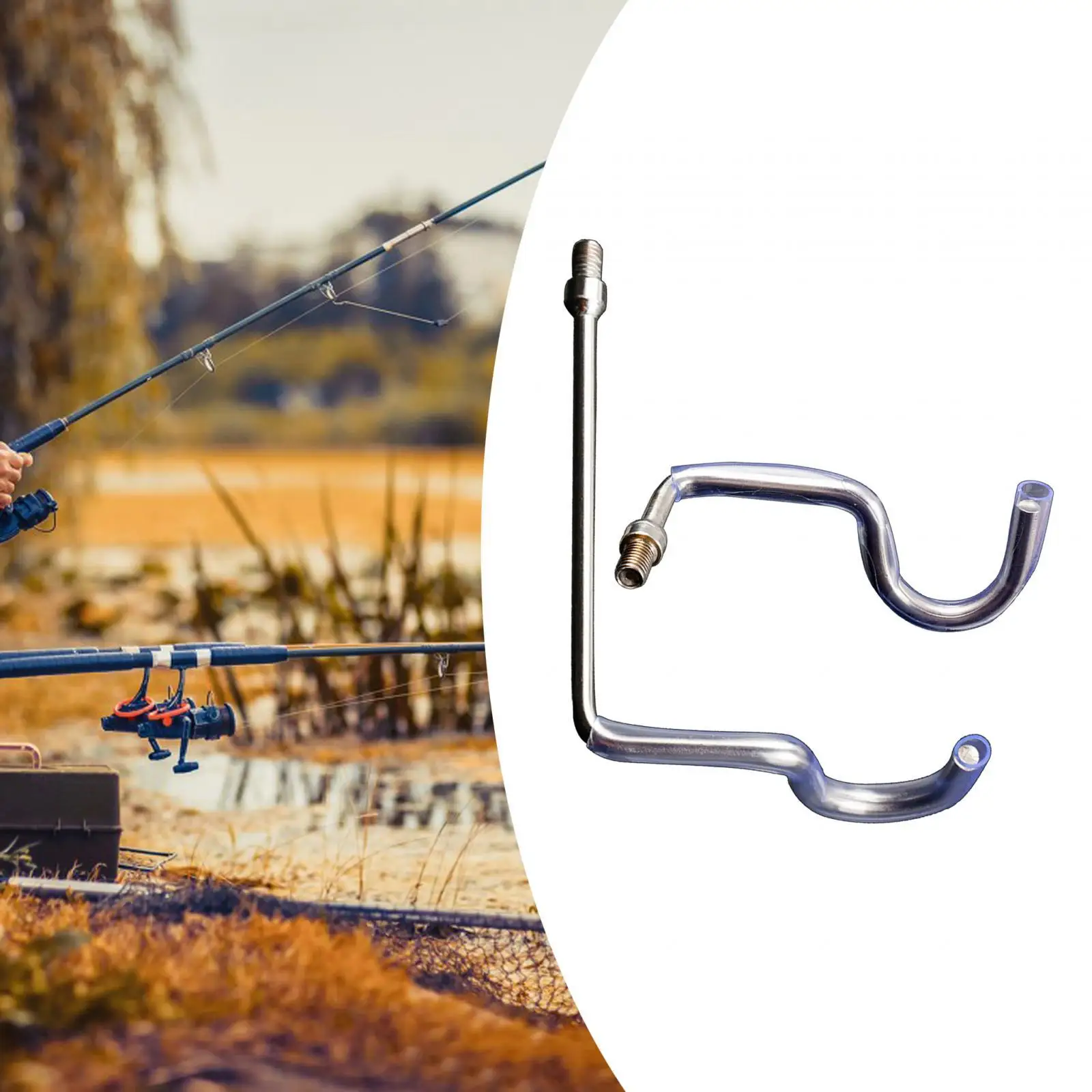 Fishing Pole Bracket Multipurpose Fish Pole Support Rack Stainless Steel Universal for Travel Outside Picnic Camping Supplies