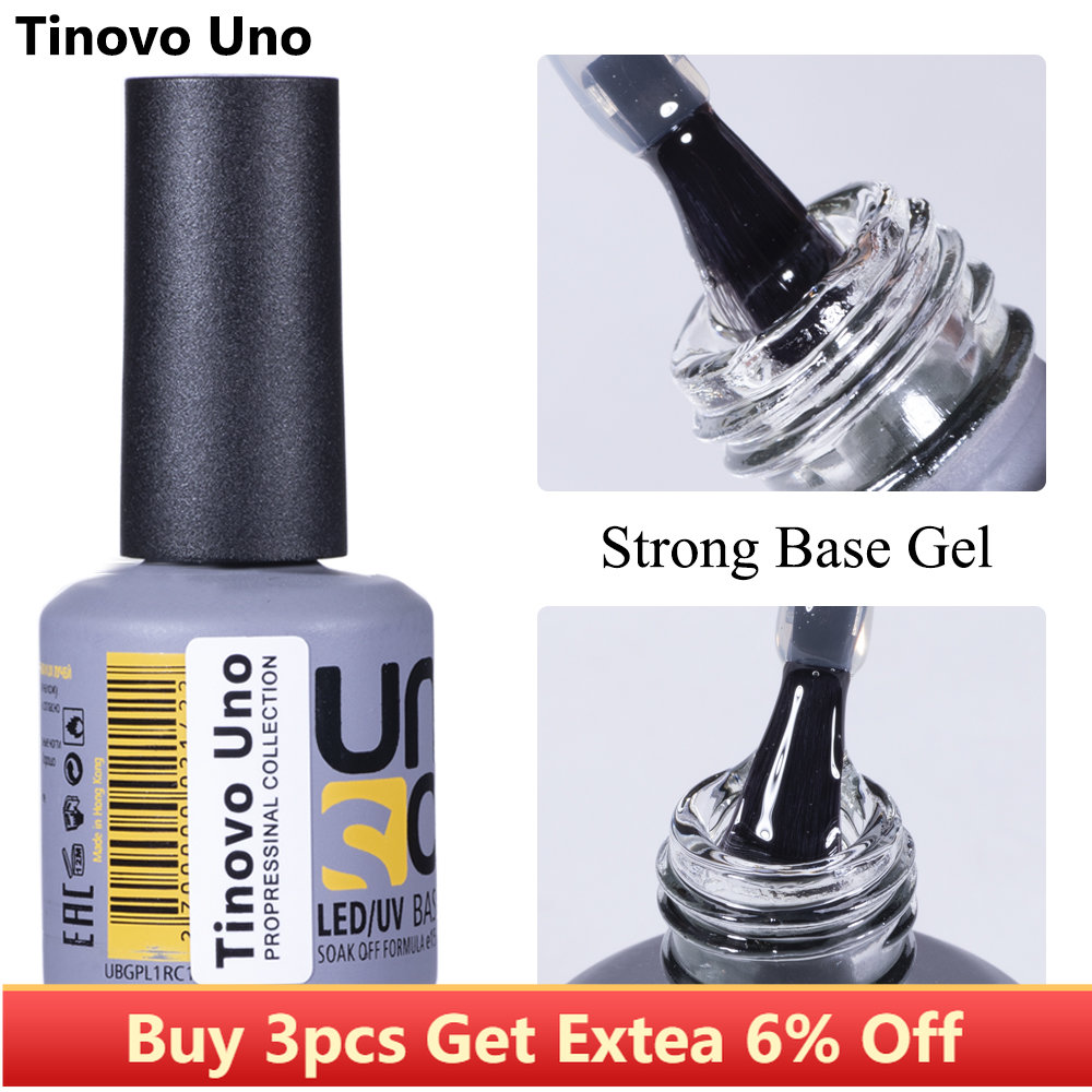 Best of Tinovo Uno 15ML Strong Base Gel Manicure Gel Nail Polish Clear UV Soak Off Long Lasting Primer Gellac Strengthener Natural Nails Reviews & Tips