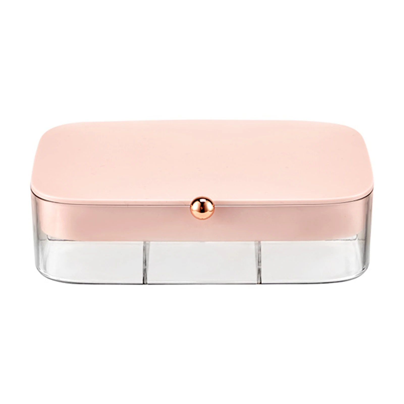 Jewelry Storage Box with Lid Rings Earrings Necklace 2-Layer Holder Case Classified Jewelry Storage Box 2-Layer gass