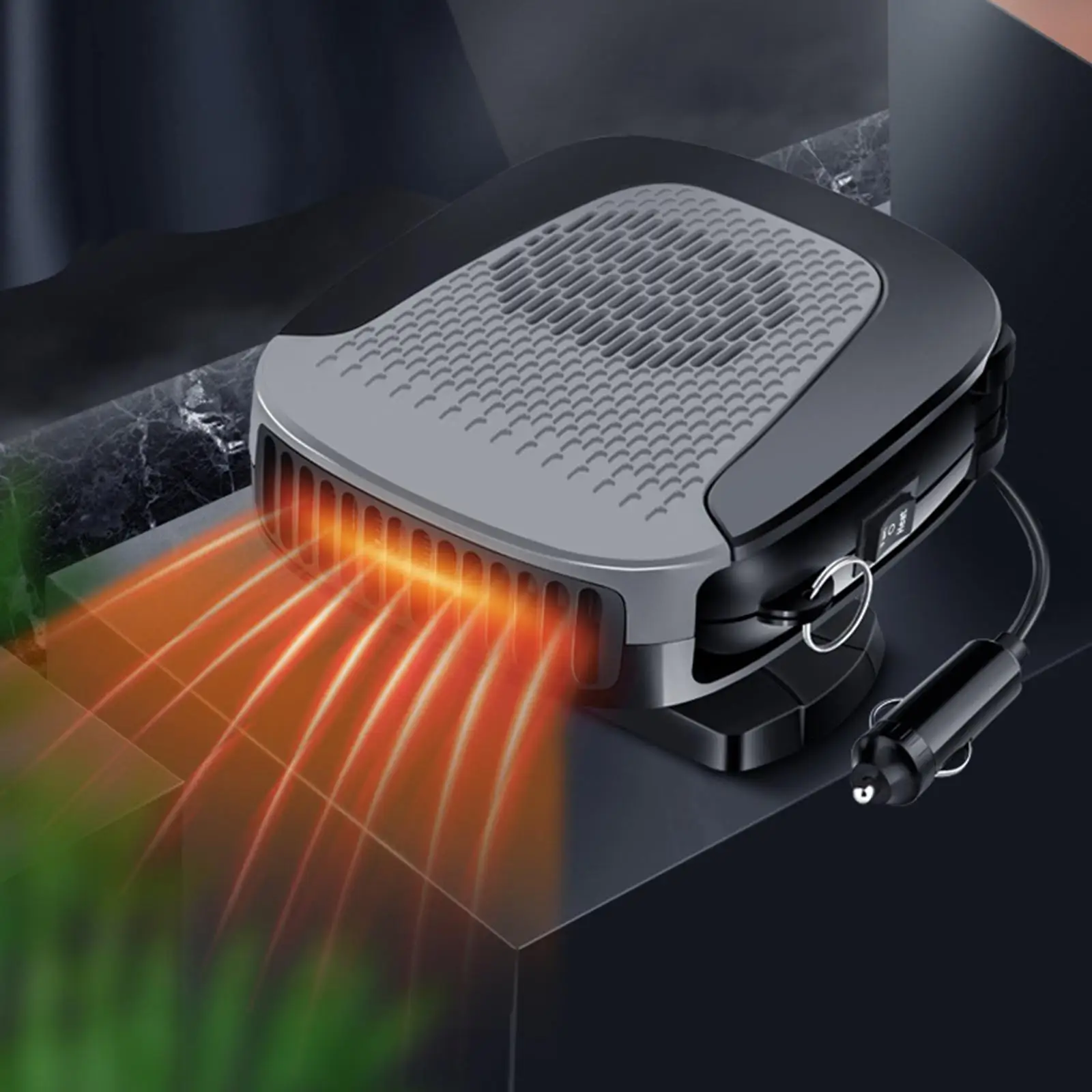 Fan Heater 12V ,Low Noise Fast Heating  Function 360 Degree Adjustment 150W  