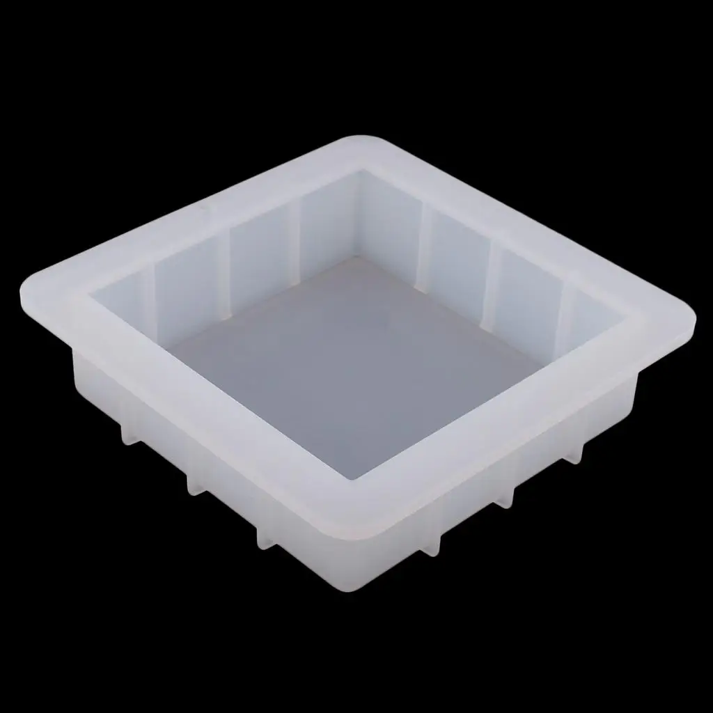 Square Loaf Soap Silicone Mold 1100ml for DIY Soap Making Mooncake Mold Tool