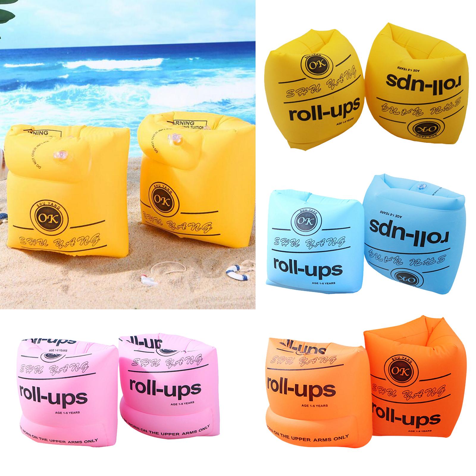 PVC Inflatable Swimming Rings Tube Armlets Kids Adult Tube Arm Bands Floater Ring Safety Sleeves for Water Sports Swimming Pool