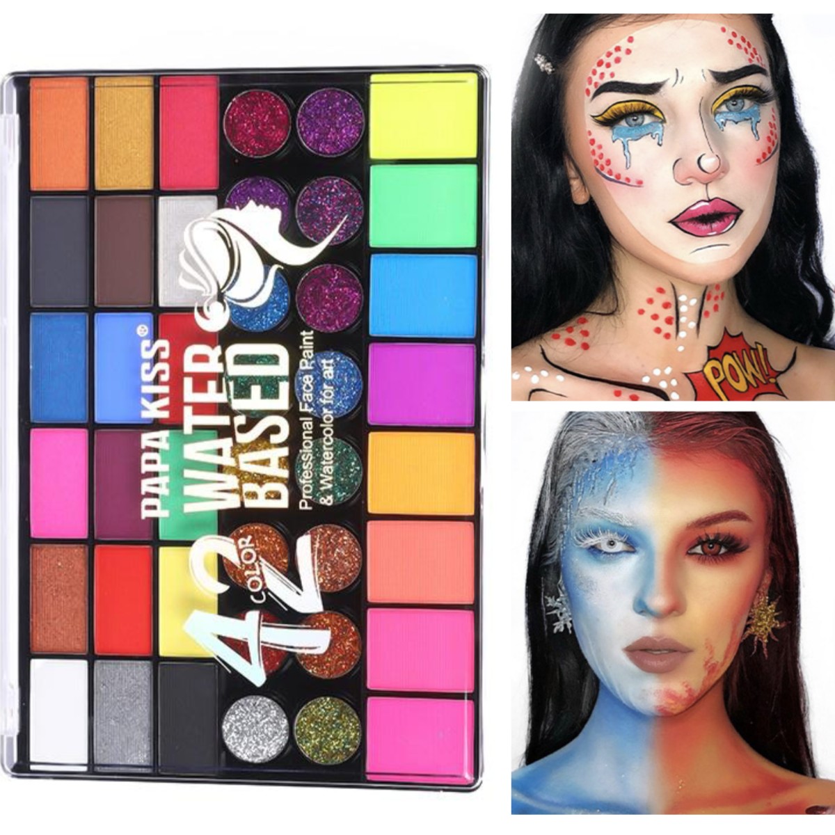 Best of Body Paint Kit Pinturas Maquillaje Pintura Halloween Football Kids Face Eye Make Up Brush Set Wholesale Face Paint With Brush Reviews & Tips