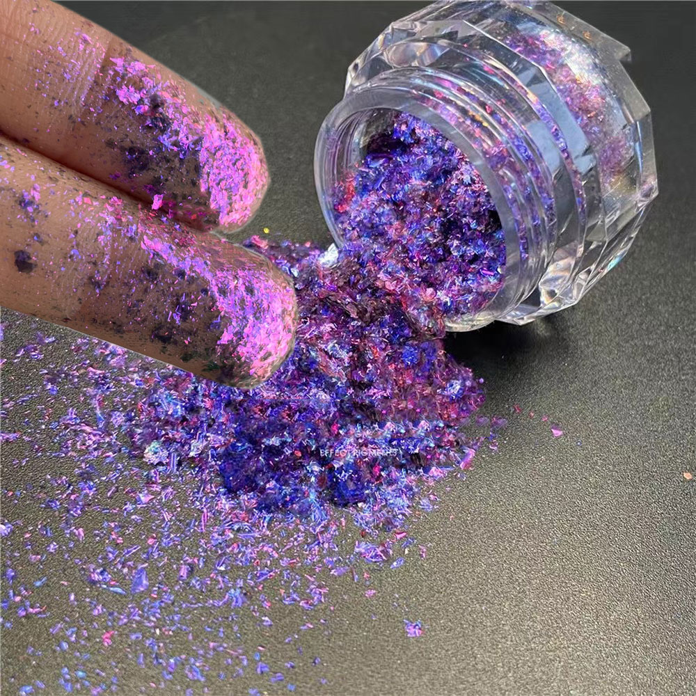 Best of 1 Jar Unicorn Chameleon Aurora Nail Glitter Powder Magic Mirror Nail Pigment Multichrome Color Shift Mermaid Nail Aurora Pigment Reviews & Tips - Image 5