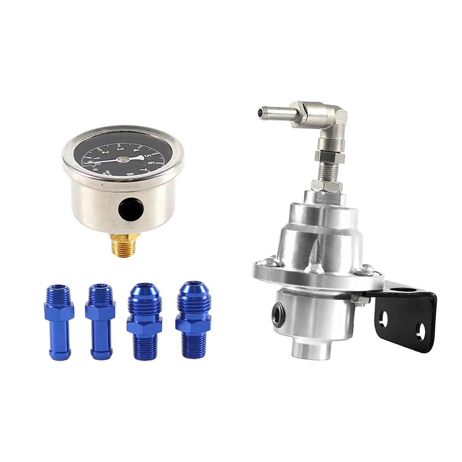 Universal Adjustable Fuel Pressure Regulator with Gauge High Quality Replace