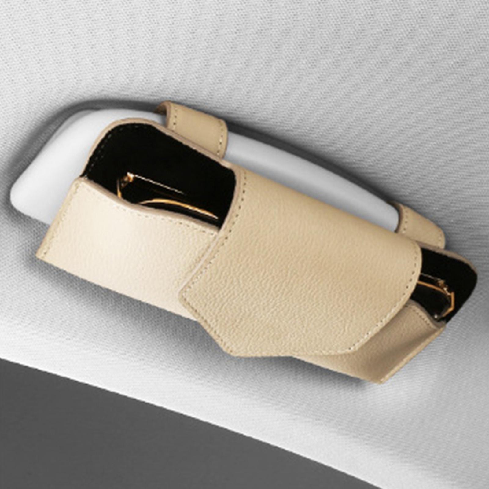 Car Sun Visor Glasses Case Back for Sunshade Long