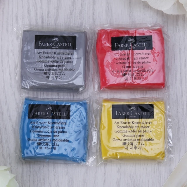 Faber-Castell Colored Kneaded Art Eraser Soft Durable Sketch Putty