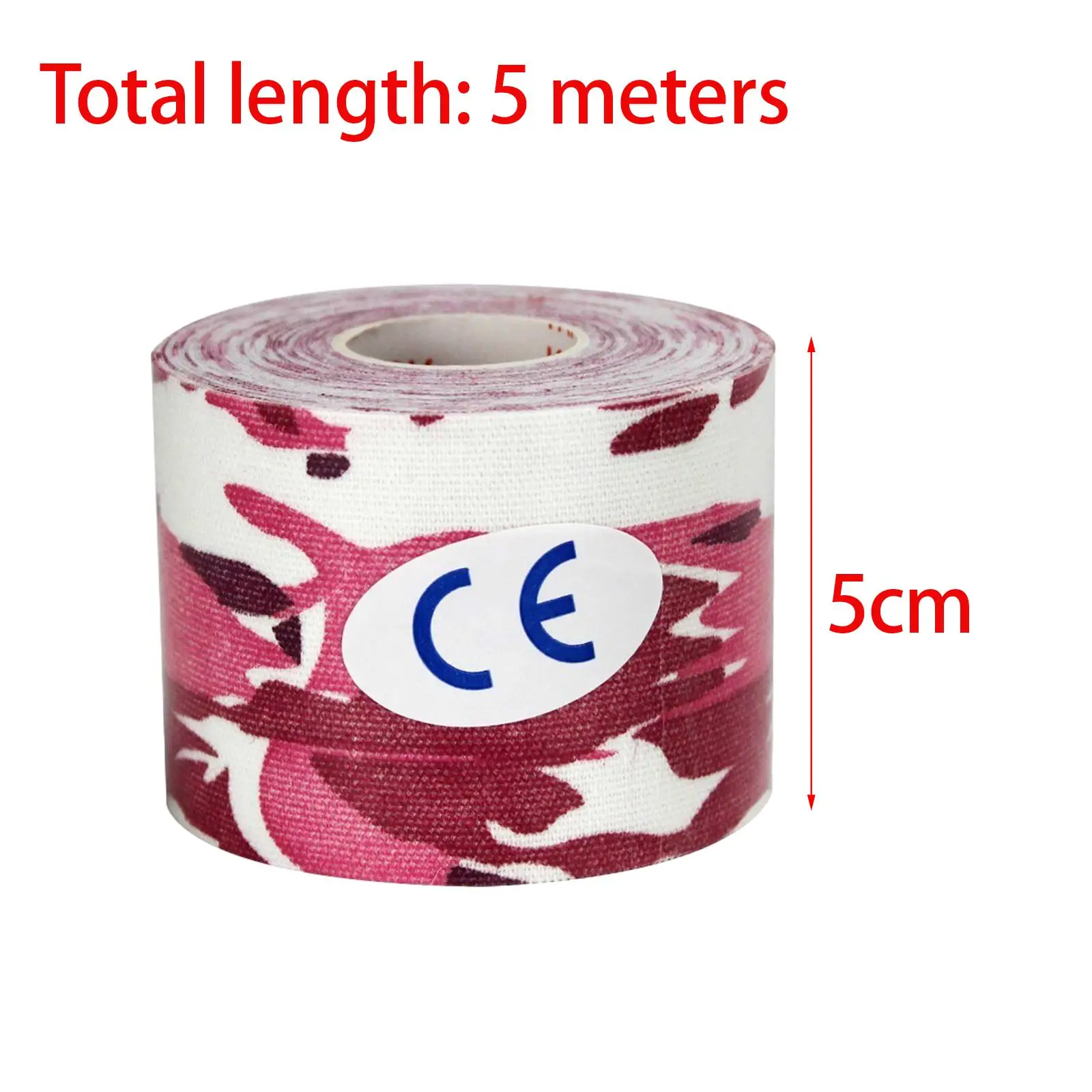 Athletic Tape Water Resistant 5M Roll Self Sticky Protective Tape Muscle Tape Sports Tape for Ankle Wrist Joint Tennis