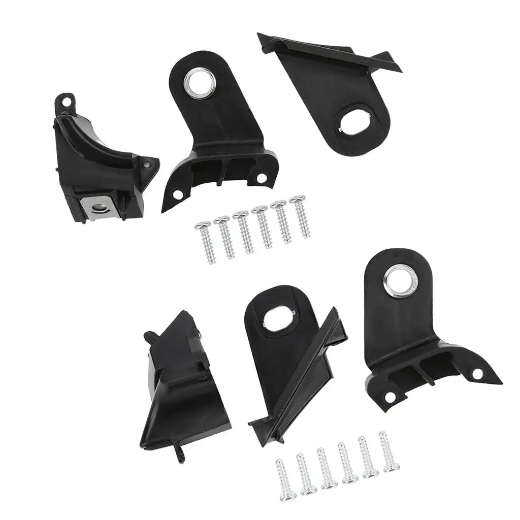 Automotive Headlight Mounting Bracket Kit for Replaces Black Easy