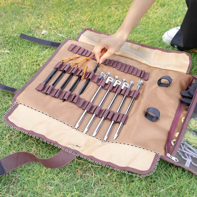 AVOFOREST Heavy Duty 12 Inch Tent Stakes - 20 Pack With Silicone Rings & Bag, Steel Camping Pegs - View #3