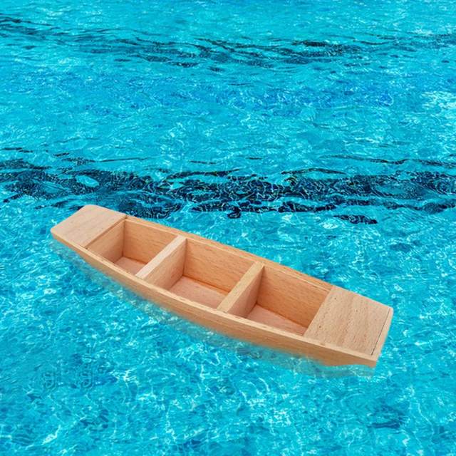 Wooden Fishing Boat Model Model Boat Decoration for Tabletop Shelf 7.9in