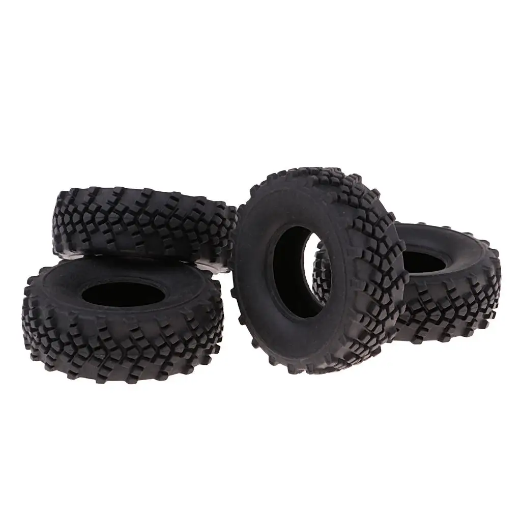 4pcs Rubber Tires for WPL C14 C-14K C24 C-24K 1/16 Truck Crawler