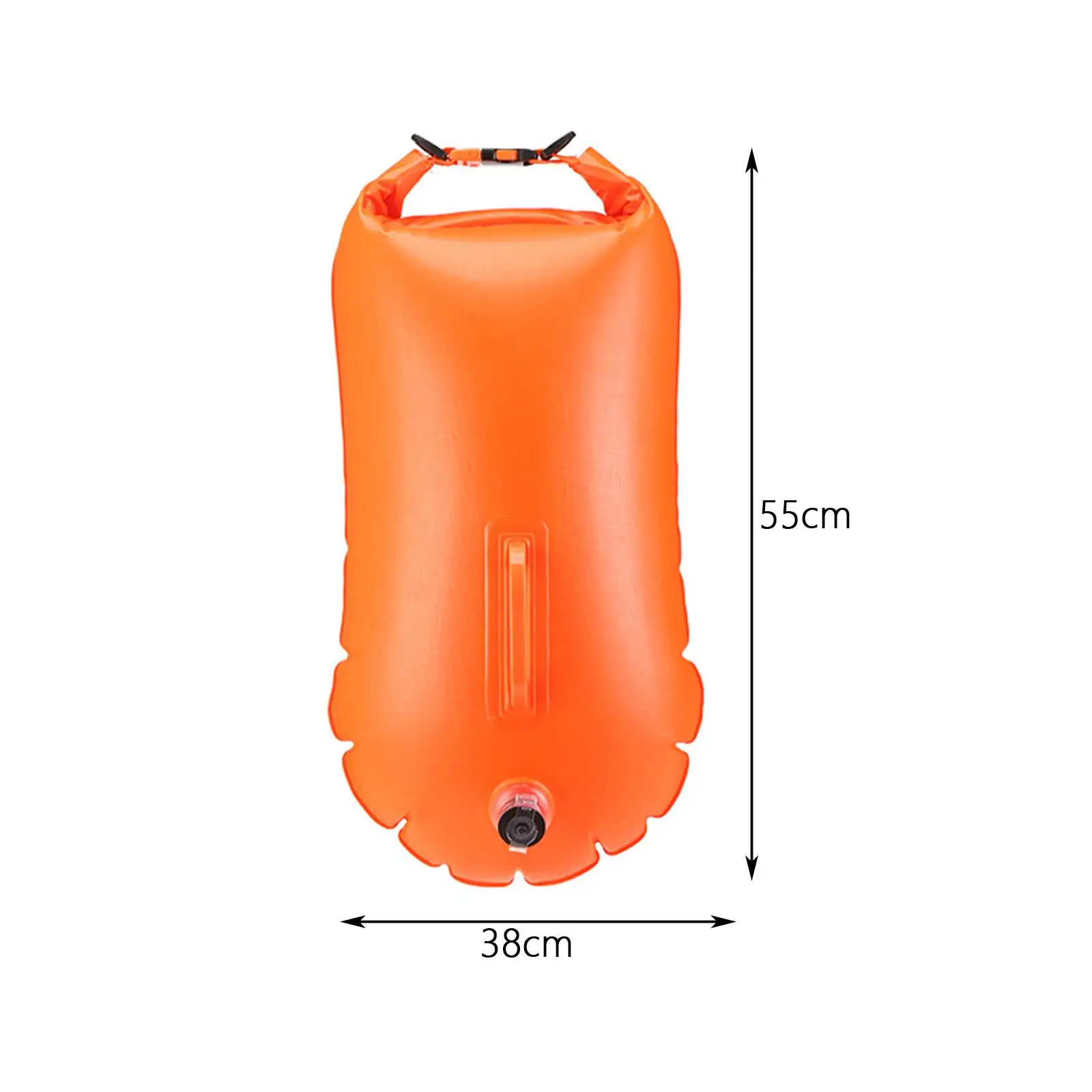 Inflatable Swim Buoy Waterproof Bag Adjustable Waist Belt Storage Bag Swimming Tow Bag for Rafting Outdoor Hiking Kayak Camping
