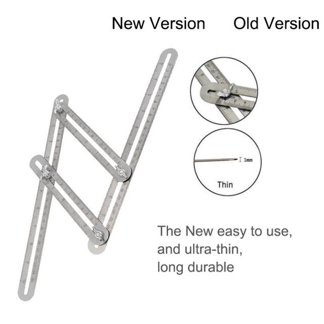 アメージングタイランド・グランドセール Stainless Four Shaped Multifunction Ruler Folding Steel LayoutTools