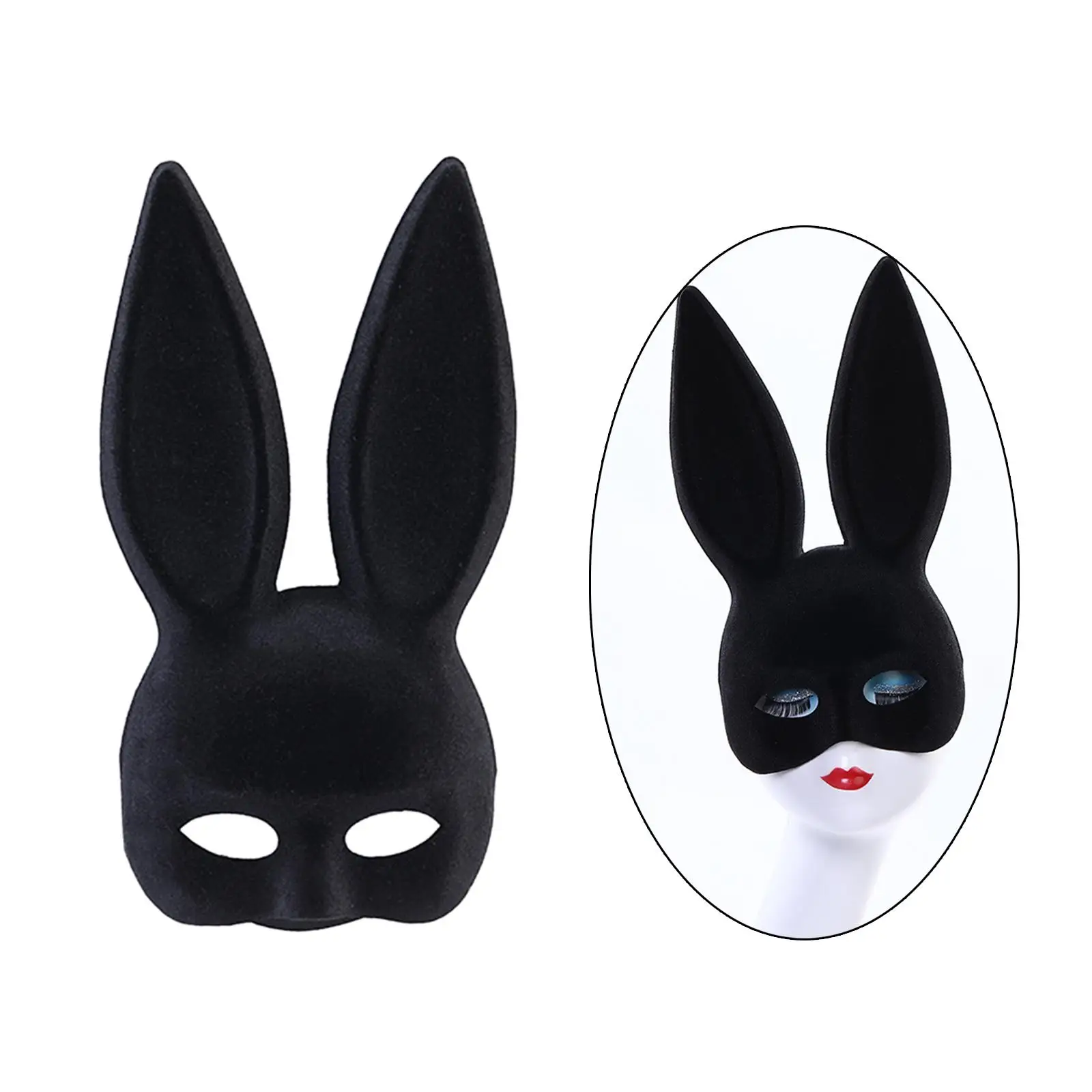 Creative Rabbit Dress up Prop Prop Half Face Ladies Masquerade Mask Face cover for Carnival Masquerade Nightclub
