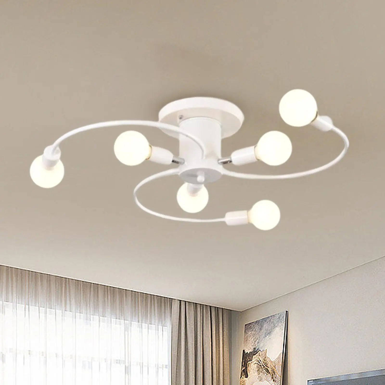 Ceiling Light Chandelier Lighting Fixture Close to Ceiling Light Dining Room LED Pendant Light for Kitchen Closet Home Stairwell