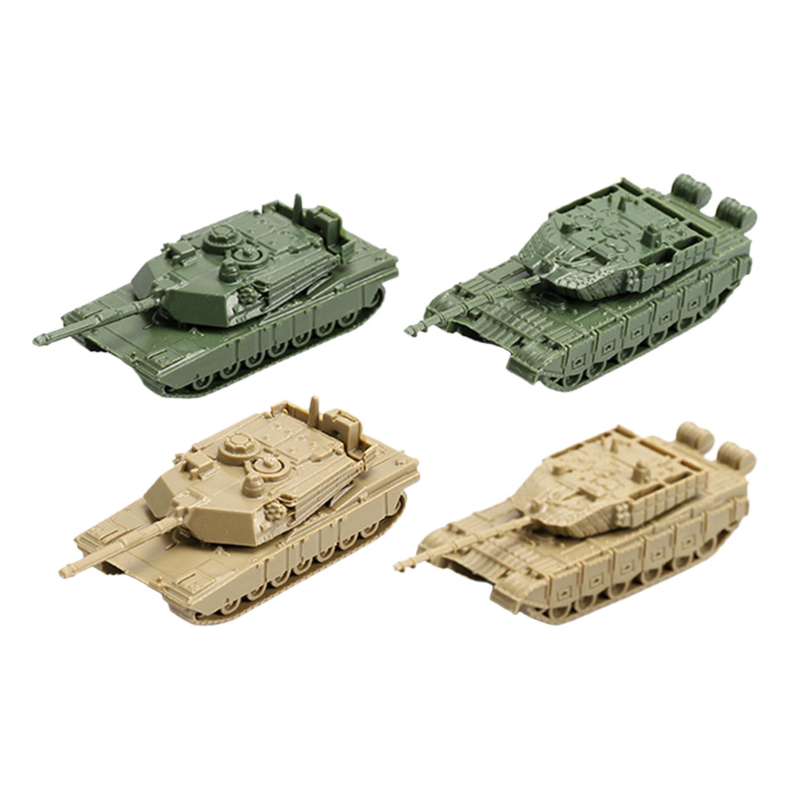 1:144 Scale Static Tanks Ornaments Collectibles Party Favors Toy Building Kits Paper Craft 3D Puzzle for Boy and Girl Beginners