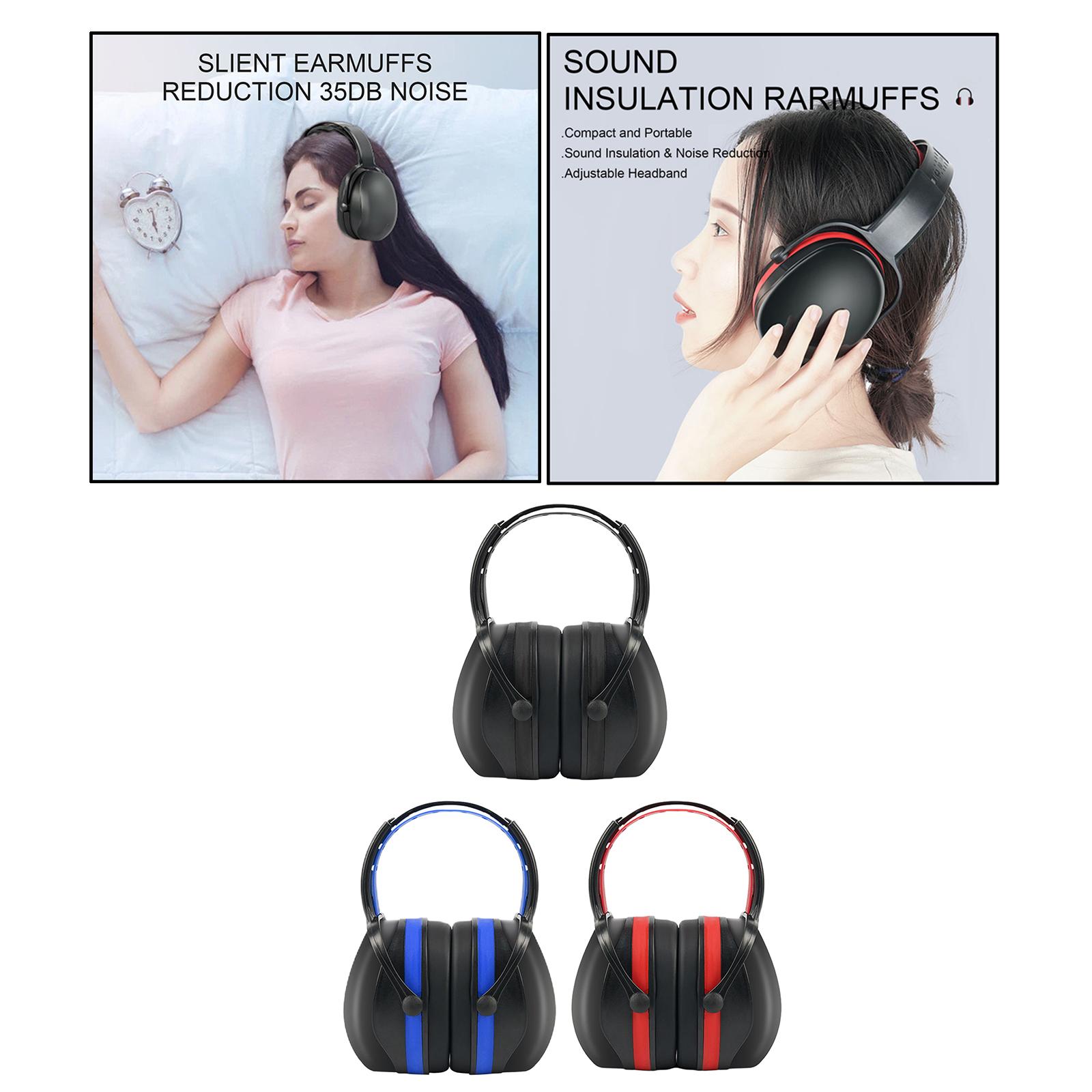 Hearing Protection Safety Ear Muffs Noise Cancelling Nrr 36dB Ear Defenders for Manufacturing Studying Sleeping Airplane Mowing