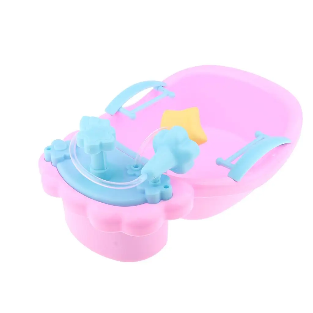Dollhouse Nursery Room Bathroom Toy, Simulation Baby Bathtub Furniture Toy,  Bath Set   Playset Toy