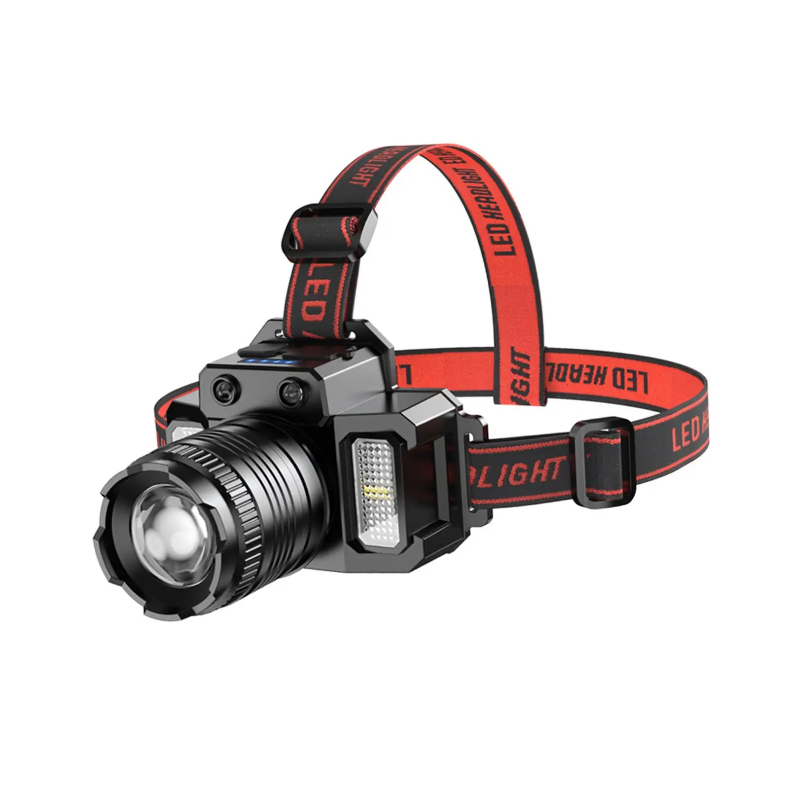 LED Rechargeable Headlamp Multifunctional for Adults Head Mounted Work Light